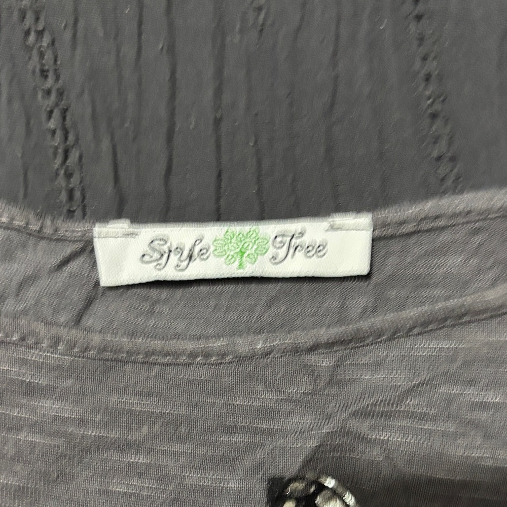 Style Tree Embellished Butterfly Top - Picture 2 of 3